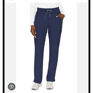 Med Couture Signature Quick Dry Stretch Women's Scrub Pants -Large (Tall) - Navy